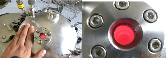 可視高溫高壓氣體壓滲熔煉裝置(圖4) 可視高溫高壓氣體壓滲熔煉裝置(圖4)